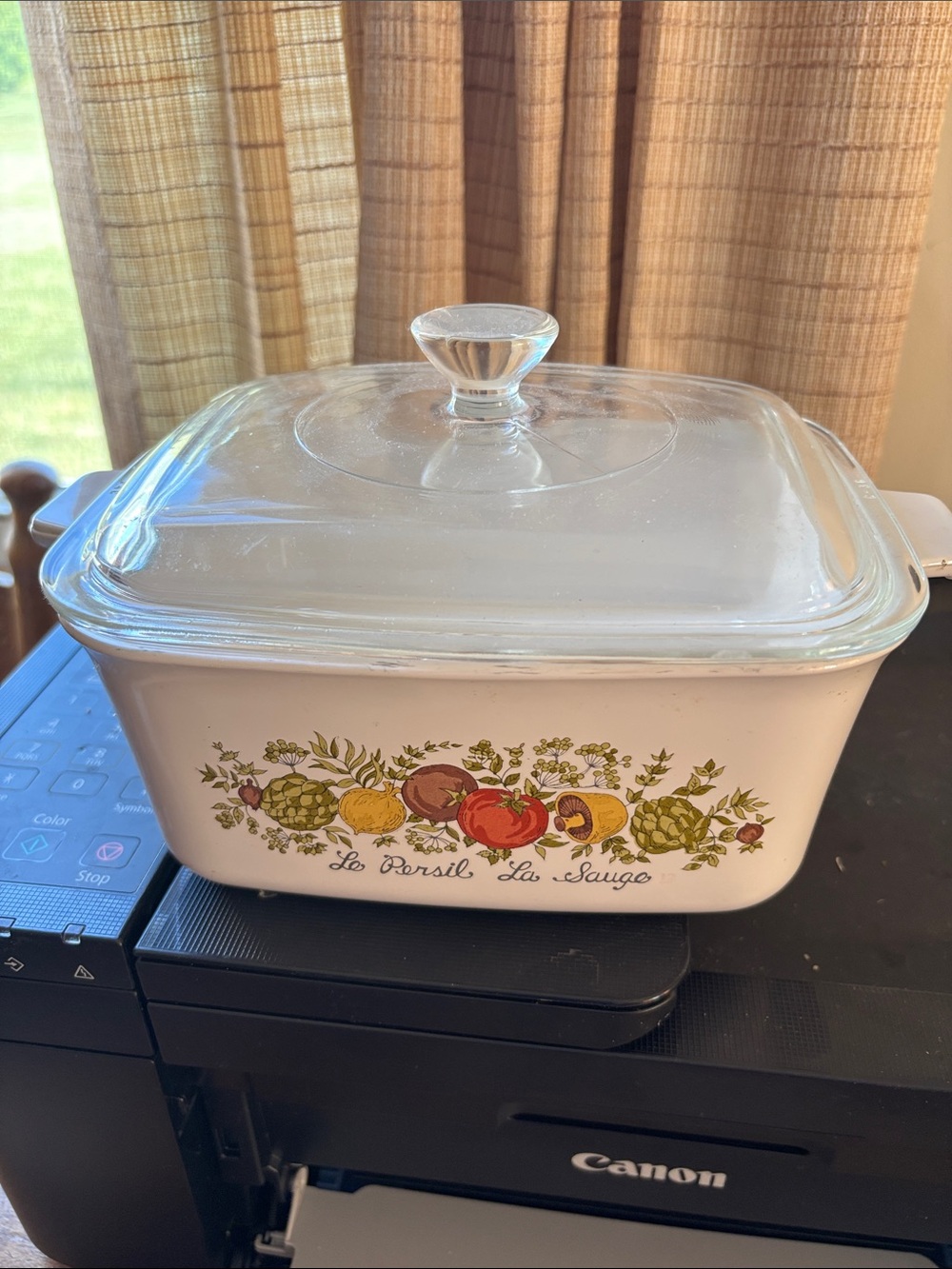 CorningWare Spice of Life covered casserole